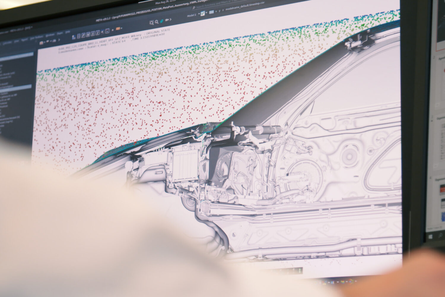 Simulation mit dem Meshfree-Tool